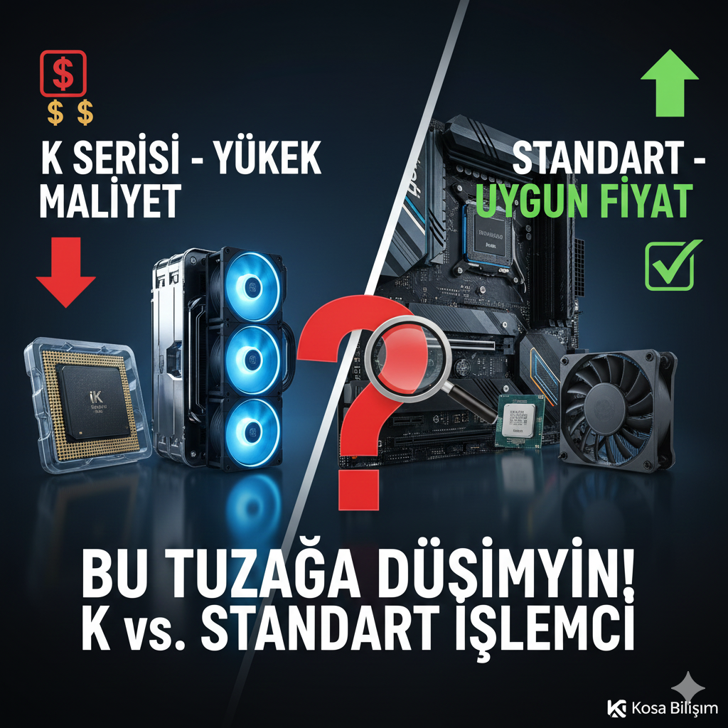 K Serisi İşlemci Tuzağı! Intel K, KF ve Standart Modellerin Gizli Maliyet Analizi