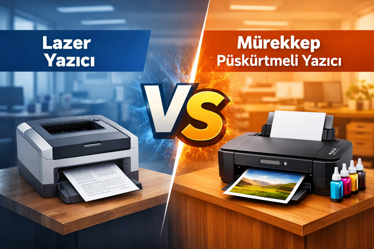 Lazer mi Mürekkep Püskürtmeli Yazıcı mı? Ev ve Ofis İçin Karşılaştırma Rehberi