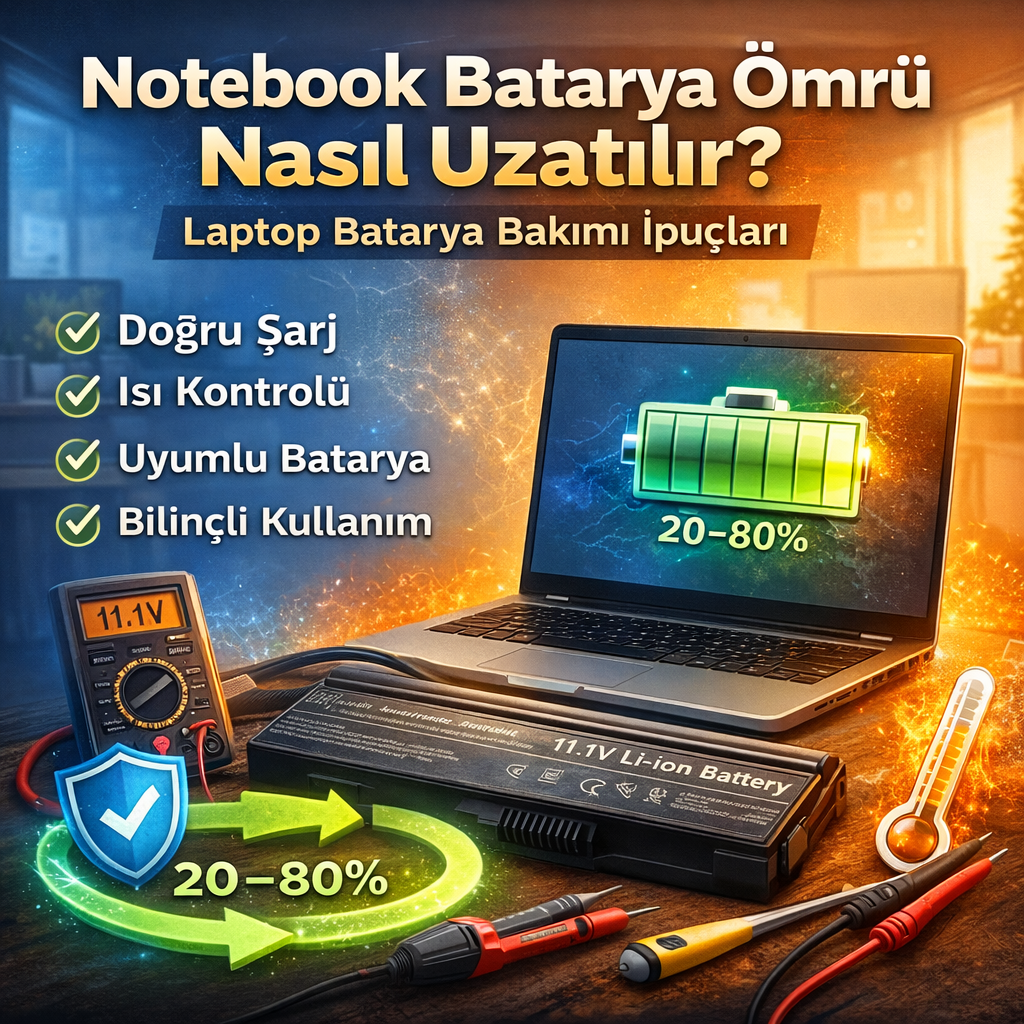 Notebook Batarya Ömrü Nasıl Uzatılır?