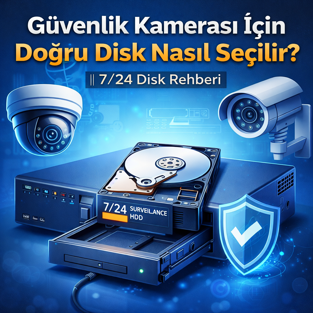 Güvenlik Kamerası Sistemi İçin Doğru Disk Nasıl Seçilir?