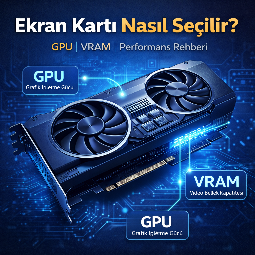 Ekran Kartı Nasıl Seçilir? GPU, VRAM ve Performans Rehberi
