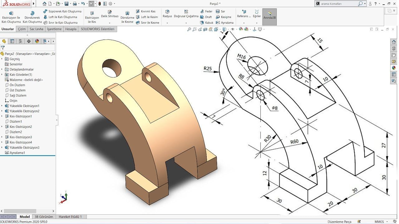 Solidworks'e Özel İş İstasyonu