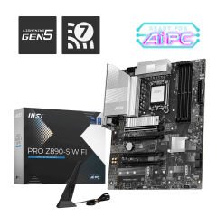 MSI PRO Z890-S WIFI PZ DDR5 8800MHZ(OC) USB 20Gbps 3xM.2 1xTB4 HDMI DISPLAY 2.5G LAN WIFI7 ATX 1851P