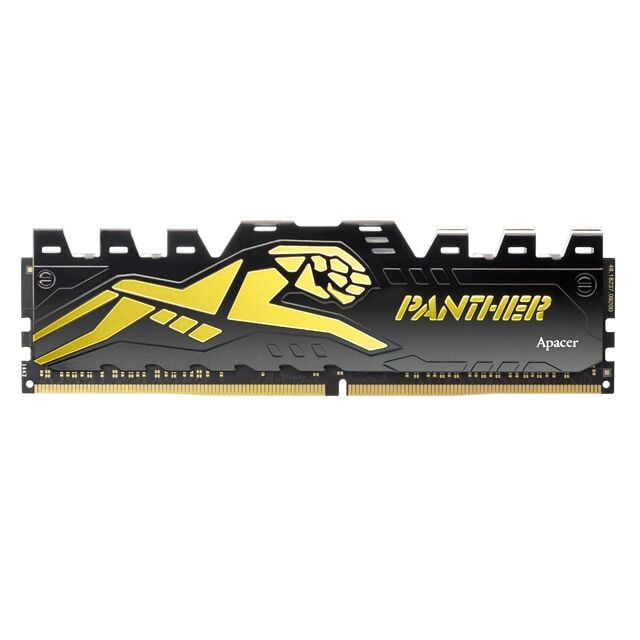 Apacer Panther Black-Gold 8GB 1x8GB 3200MHz CL16 DDR4 Gaming Ram (AH4U08G32C28Y7GAA-1)