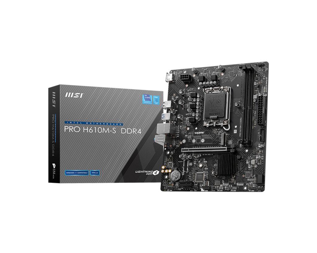 MSI PRO H610M-S DDR4 3200MHZ mATX 1700p