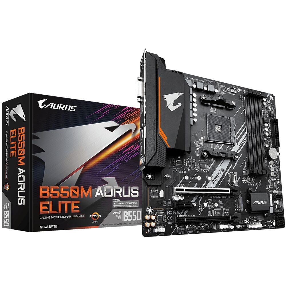 GIGABYTE B550M-AORUS-ELITE DDR4 4733(OC) HDMI AM4