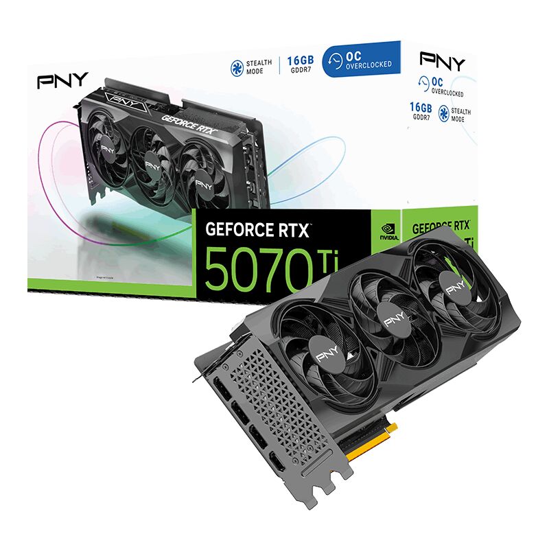 PNY RTX5070Ti OC 16GB GDDR7 256bit Ekran Kartı (VCG5070T16TFXPB1-O)
