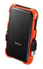 Apacer AC630 Siyah-Turuncu 1 TB Askeri Sınıf Darbeye Dayanıklı 2.5'' USB 3.1 Taşınabilir Harddisk (AP1TBAC630T-1)