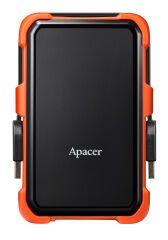 Apacer AC630 Siyah-Turuncu 1 TB Askeri Sınıf Darbeye Dayanıklı 2.5'' USB 3.1 Taşınabilir Harddisk (AP1TBAC630T-1)