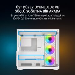 JAMES DONKEY STARK S800 4X ARGB BEYAZ GAMING KASA