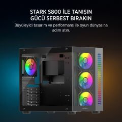 JAMES DONKEY STARK S800 4X ARGB SIYAH GAMING KASA