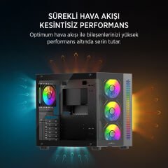 JAMES DONKEY STARK S800 4X ARGB SIYAH GAMING KASA
