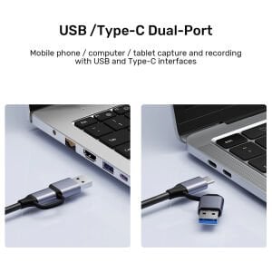 UNITEK 4K VIDEO CAPTURE HDMI TO USB-C/A (V1167A)