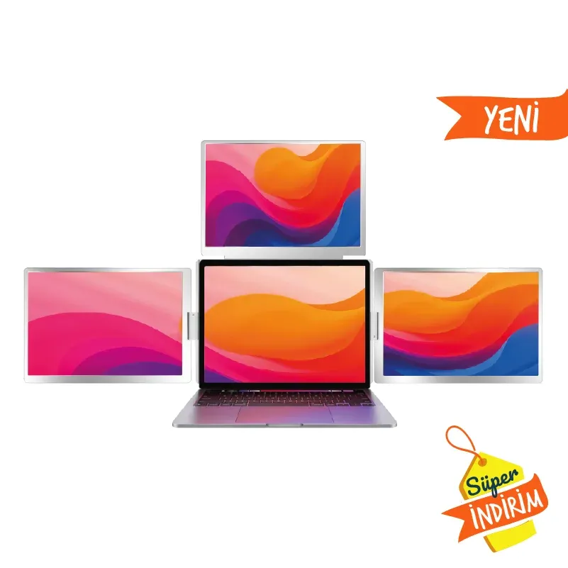 16″ Üçlü Trimonitör (Sabit Panel)