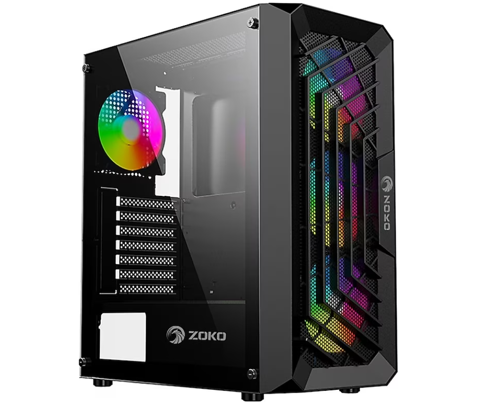 Zoko CHIKO Siyah 4 Fanlı Atx