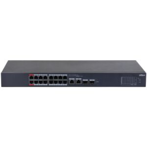 DAHUA CS4218-16ET-240 16 PORT 16XFE-2XGE-2XGE/SFP YÖNETİLEBİLİR 240W POE SWİTCH