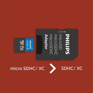 PHILIPS 256GB MICRO SDXC 100 MB/S C10 FM25MP65B/00