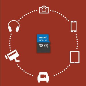 PHILIPS 64GB MICRO SDXC 100 MB/S C10 FM64MP65B/00