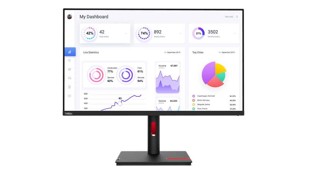 31.5 LENOVO T32p-30 63D2GAT1TK 4K (3840x2160) 4MS 60HZ HDMI+DP+USB-C 3.2 PİVOT