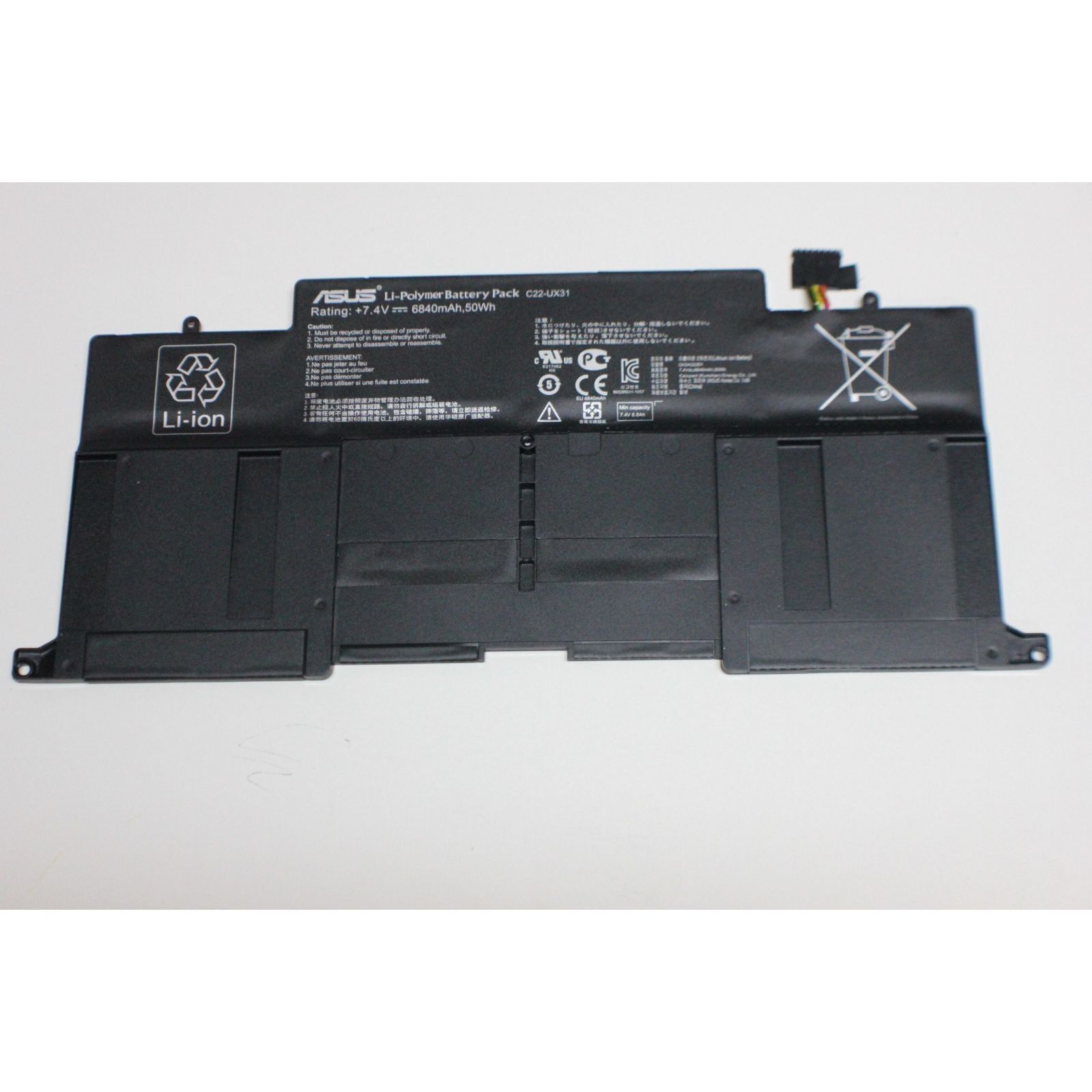 ASUS ZenBook UX31A / UX31E Orijinal Notebook Bataryası – Pil (C22-UX31, 7.4V 50Wh)