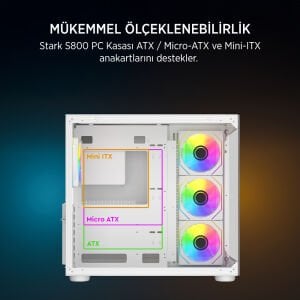 JAMES DONKEY STARK S800 4X ARGB WHITE KASA 750W