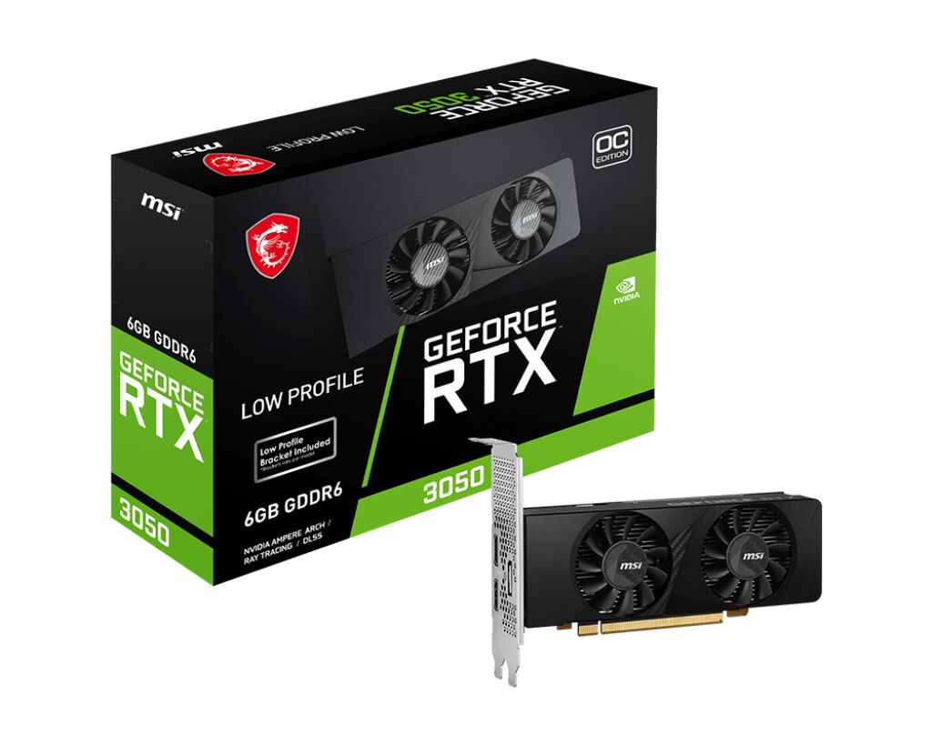 MSI GEFORCE RTX 3050 LP 6G OC GDDR6 96BIT DX12