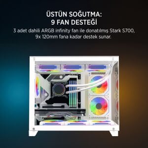 JAMES DONKEY STARK S700 750W BEYAZ GAMING KASA