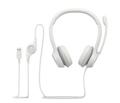 LOGITECH H390 MIKROFONLU BEYAZ KULAKLIK  981-00128