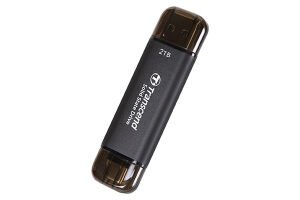 Transcend ESD310 Portable 256GB Siyah SSD USB Type-A, Type-C (TS256GESD310C)