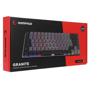 RAMPAGE GRANITE SİYAH/GRİ RED SWİTCH KLAVYE