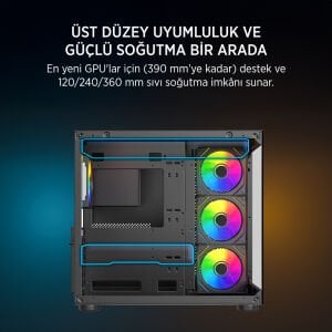 JAMES DONKEY STARK S800 4X ARGB GAMING KASA 650W