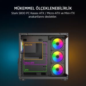 JAMES DONKEY STARK S800 4X ARGB GAMING KASA 650W